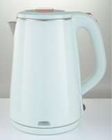 Bouilloire Électrique Double Paroi Isotherme Sans Fil à Température Contrôlée Automatiquement 2.2L 1500W en Acier Inoxydable pour Usage Domestique