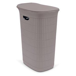 Porta biancheria <b>plastica</b> riciclata (36Lt) DOMUS HOME COLLECTION Greige 90901 - Product Image 1