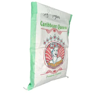 Più sacchetti di imballaggio agricoltura pp tessuti sacchi di polipropilene bianco 25kg 50kg sacchetti di farina