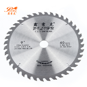 Hojas de sierra de carburo de tungsteno de calidad estándar 230x2.8x25.4x40 con dientes de alta densidad para corte de precisión en carpintería - Product Image 1