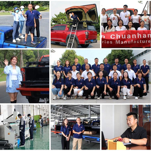 Couverture de benne rigide en alliage d'aluminium Benext à trois plis pour pick-up JAC Frison T6/T8, double cabine - Product Image 5