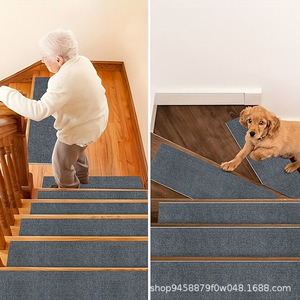 Pet <b>Stair</b> <b>Treads</b> Non Slip PVC <b>Carpet</b> <b>For</b> Wooden <b>Stairs</b> Easy Install Washable - Product Image 4