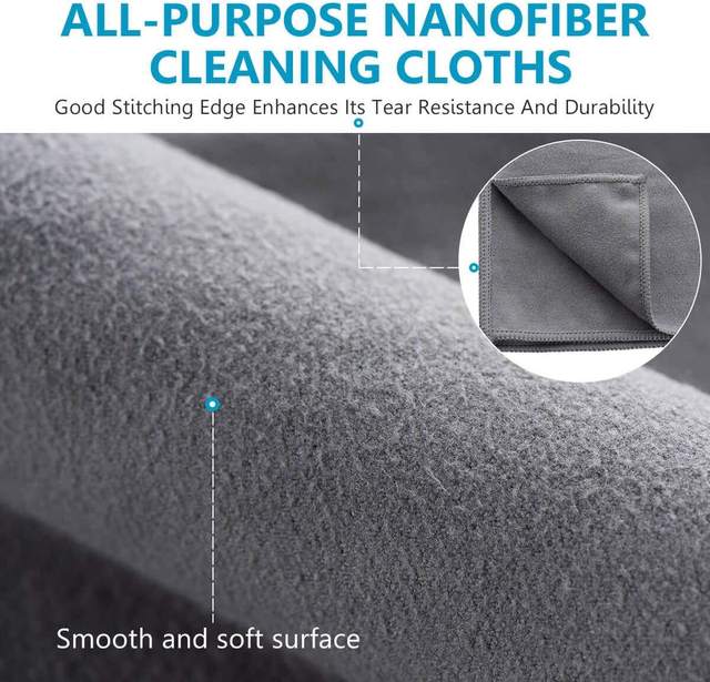 40*40cm Microfiber Cleaning Cloth Streak-Free Soft Cloth for Kitchen Daily Cleaning