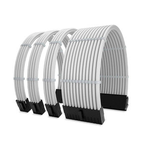 Kit de cable de extensión de 8 pines para CPU de placa base de 24 pines, adaptador PCIe, cable 18AWG con revestimiento de ABS, material de molde privado para PSU que garantiza durabilidad y - Product Image 1