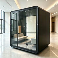 Cabine Acoustique Mobile Moderne Insonorisée pour Réunions et Espaces de Travail – Idéale pour Bureau à Domicile, Hôtels et Espaces Commerciaux
