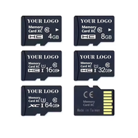Tarjeta de memoria Micro TF SD de alta velocidad personalizada Clase 10 Tarjeta de chips SD con capacidad de 128MB 4GB 8GB 16GB 32GB 64GB 128GB