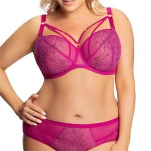 Pakaian Dalam Pengangkat Dada Model Tali Berbahan Jaring Bernapas dengan Renda Dekoratif, Tali Dapat Disesuaikan, Rajutan, Push-Up, untuk Bibi Amerika yang Gemuk - Product Image 6