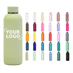 Reusable gym sport metal water bottles sublimation stainless steel vacuum flasks thermos customized logo drinking water bottle