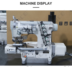 Machine <span class=keywords><strong>à</strong></span> coudre interlock <span class=keywords><strong>à</strong></span> point <span class=keywords><strong>de</strong></span> recouvrement avec tireur arrière, coupe-fil <span class=keywords><strong>à</strong></span> droite, <span class=keywords><strong>à</strong></span> commande numérique, <span class=keywords><strong>à</strong></span> cylindre, pour élastique, modèle GC664-33AC/EUT/FT/RP - Product Image 4