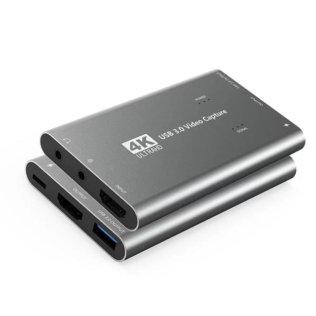 HDMI Video Capture Card USB3.0 Support 4K Input No Delay Live Streaming HDMI Capture Device with Loop Game Capture Card