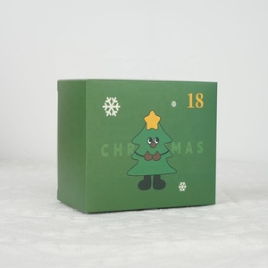 Hộp In Ấn 24 Ngày Giấy Giáng Sinh Đôi Cửa Advent Lịch Quà Tặng Bao Bì Eve Hộp Với Ribbon Và Xử Lý - Product Image 6