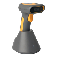 Escáner de código de barras inalámbrico 2D portátil para escaneo industrial DPM y conteo de inventario, escáner de código de barras con base de carga
