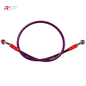 Nuovo <span class=keywords><strong>Tubo</strong></span> <span class=keywords><strong>Freno</strong></span> <span class=keywords><strong>Moto</strong></span> ad Alta Pressione in Nylon Intrecciato con Acciaio PVC 70MPa 3.2mm ID Universale 50 60 90CM - Product Image 6