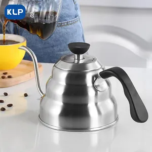 Hand Tropf Hot Sale Edelstahl Milch Tee Kaffeekanne 1200 ML Herd Schwanenhals Wasserkocher Kaffee Milch kännchen