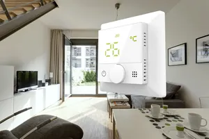 Değiştirilebilir Tuter çerçeve akıllı WIFI ZigBee termostat ısıtma veya soğutma sistemi ev programlanabilir