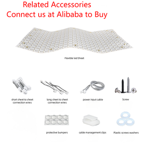 LED Backlight Sheets 24VDC Flexible LED <b>Panel</b> Ultra Thin High Brightness for Backlit Stone Countertop Wall White 503x235mm - Product Image 2