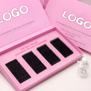 64 rangées de plateaux personnalisés pour extensions de cils en soie, volume CC Curl, palettes professionnelles en vrac, extensions de cils en cachemire, plateaux XL - Product Image 1