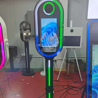 Miroir Photo Booth LED Magique avec Écran Tactile, Appareil Photo et Imprimante pour Location d'Événements, Fêtes et Mariages