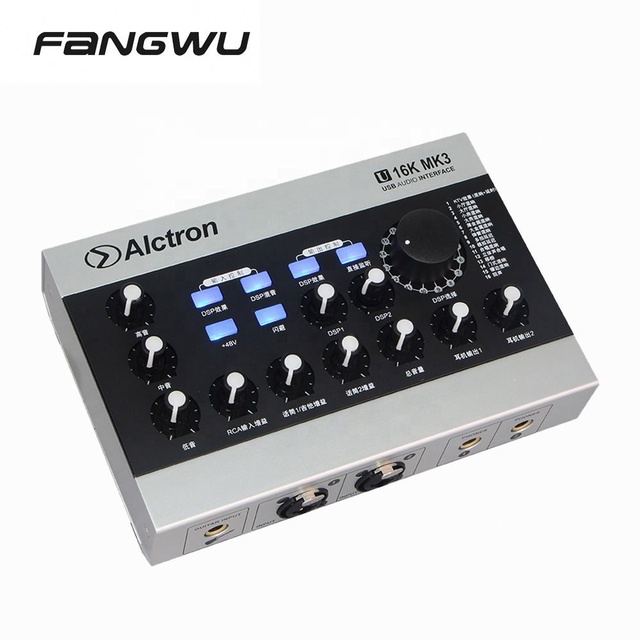One-stop Shopping Supplier Best Audio Sound Card Interface Mixer Recording Studio