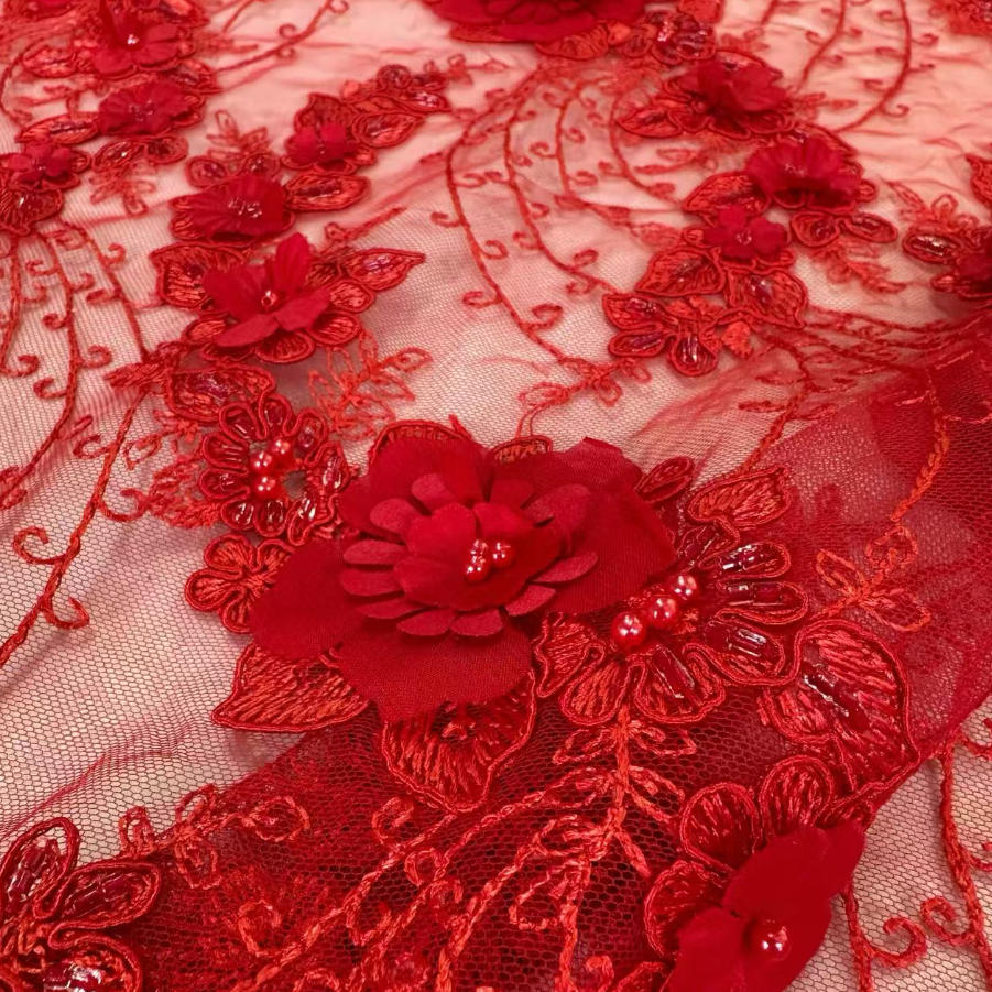 knee length dresses for ladies Kata Red Lace Maxi Dress - US 8 main image 1