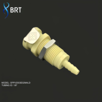 Kit de raccords rapides en plastique BRT pour équipement de soutien au sol en aéronautique, compatible avec les fluides hydrauliques