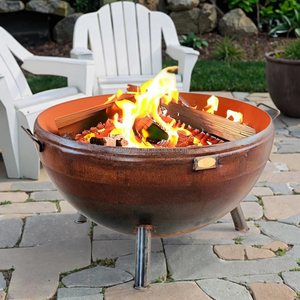 Modern YIJIE Outdoor Wood Burning <strong>Fire</strong> <strong>Pit</strong> Bowl Corten Steel Painted Construction Smokeless Decorative <strong>Camping</strong> Cooking <strong>Fire</strong> <strong>Pit</strong> - Product Image 6
