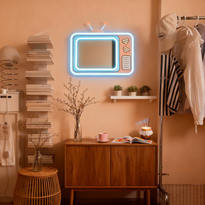 Specchio al Neon segno di decorazione per ragazze camera idee regalo uniche Telly specchio da parete arte dormitorio decorazioni regali per lei - Product Image 2