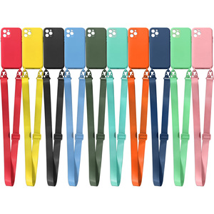 Étui de téléphone portable avec cordon de cou, sangle de cou, cordon en silicone pour <span class=keywords><strong>iPhone</strong></span> 14 13 Pro Max - Product Image 6