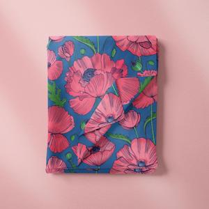 Échantillon Gratuit Tissu Popeline de Coton Léger à Imprimé Floral Magnifique Écologique pour Sacs Chemises Accessoires Filles Garçons - Product Image 4