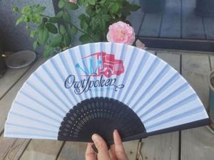 High Quality Custom Printed ABS Handheld Fans Foldable with Silk Screen Printing Modern <b>Style</b> <b>Head</b>-mounted - Product Image 3