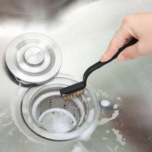 Multi Functional Steel Wire Brush Set For Kitchen <b>Stove</b> Hood Crevice Cleaning With Handle 3 Piece - Product Image 1
