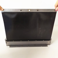 Couvercle de soufflet télescopique en tissu PVC flexible avec coque pour machines-outils CNC d'usine