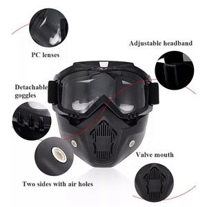 オープンフェイスウィンドプルーフオートバイハーフヘルメットVintage Design UV400保護軽量サイクリング釣り用取り外し可能 - Product Image 5