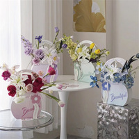 R104 luxe coloré Bouquet sacs fourre-tout saint valentin fête des mères anniversaire cadeau fleur papier emballage sac pour Bouquets
