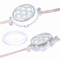 Lumière ponctuelle à LED RGB UCS1903 24V pour extérieur, 50 mm, 7 points lumineux