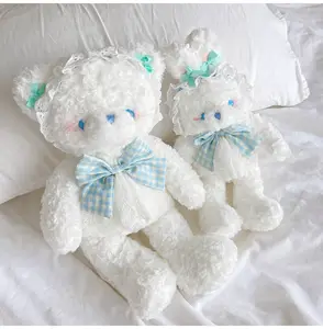 Кукла в стиле «Лолита», мягкий медведь для девочек, подарок на день рождения, свадебная кукла, декоративная подушка, плюшевая игрушка, креативный подарок