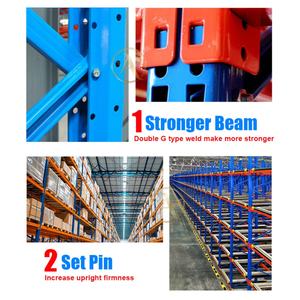 Étagères de stockage en acier industrielles à usage intensif Étagères d'entrepôt en fer métallique léger/robuste Étagères de garage Empilement efficace - Product Image 2