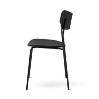 Chaise de salle à manger moderne en plastique PP avec pieds en métal pour restaurant, café, maison, bureau