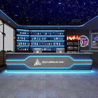 Bureau de réception moderne en bois de style industriel pour hôtels clubs cafés salons de beauté bars gymnases hôpitaux avec accès à Internet