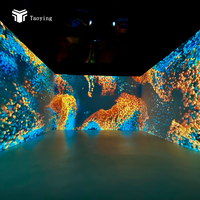 Salle de projection immersive, projecteur holographique 3D, cartographie immersive pour restaurant, hôtel, mariage, galerie d'art