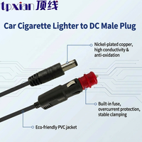Kabel Adaptor DC 5.5mm Tembaga Berlapis Timah 18AWG Khusus 2M Isolasi PVC untuk Kulkas Mobil, Peralatan Rumah Tangga, dan Mesin