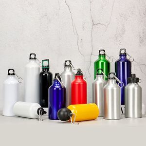 Outdoor Sports Aluminum Water Bottle Portable Water Cup Engraving Logo Mountaineering Hook <b>Small</b> Mouth Single Layer Cup - Product Image 1