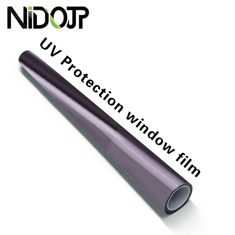 NIDOJP K15 Self-adhesive Window Tint Film 2 Ply UV Reduction Metallic Car Window Tinting Film