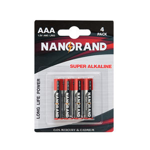 Nanguang Paper Blister Batería AAA LR03 1,5 V Venta al por mayor Super Alkaline AAA Baterías - Product Image 2