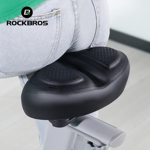 Selle de vélo confortable ROCKBROS, épaissie et élargie, pour vélo d'exercice, vélo de route, vélo de montagne et fitness - Product Image 5