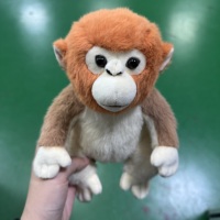 Peluche d'orang-outan réaliste et mignonne, jouet en peluche doux, poupée singe, cadeau pour enfants, figurine en peluche d'éléphant orang-outan moelleuse pour la vente en gros