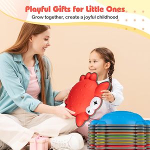 Pietre di Equilibrio Antiscivolo per Bambini dai 3 <span class=keywords><strong>Anni</strong></span> in Su, Percorsi a Ostacoli per <span class=keywords><strong>Giochi</strong></span> di Coordinazione, Giocattoli Sensoriali Impilabili per Interni ed Esterni - Product Image 5