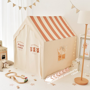 Tente de jeu Château de Princesse, portable pour intérieur, avec lumières, en polyester stable, jouet pour enfants, pour bébés filles et garçons de 3 ans et plus - Product Image 6