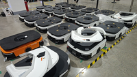 1000kg Lastdragende Verborgen Heftruck AGV Enkel/Dubbele Laser Optioneel Lithium IJzer Fosfaat Batterij 6-8 uur Werkduur Obstakelvermijding