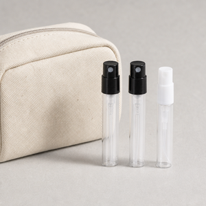 Transparent Mini Glass Spray Vial 2ml 3ml 5ml Portable Fragrance Decant Bottle with Fine Mist <b>Dispenser</b> - Product Image 1
